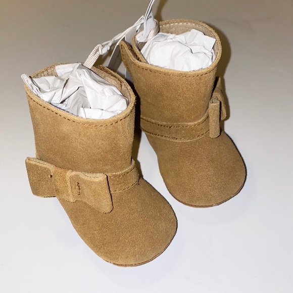 Janie & Jack Baby leather bow booties - Picture 4 of 6